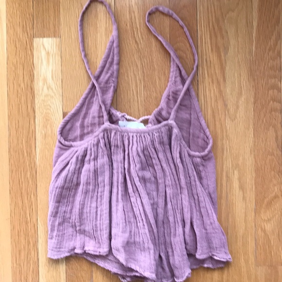 EUC Jens Pirate Booty lace up gauze top, P/S - Picture 5 of 6